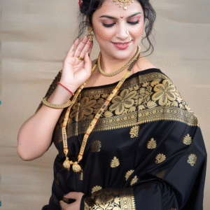Banarasi Silk Sarees for Women with Blouse Piece for Wedding and Festival Party Kanjivaram Style